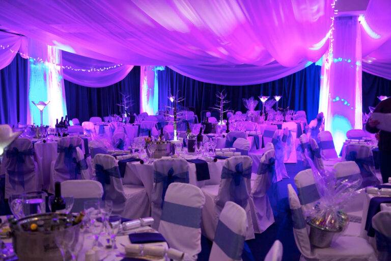 Wall drapes for an event