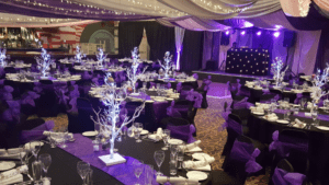 Corporate Christmas party venue theme