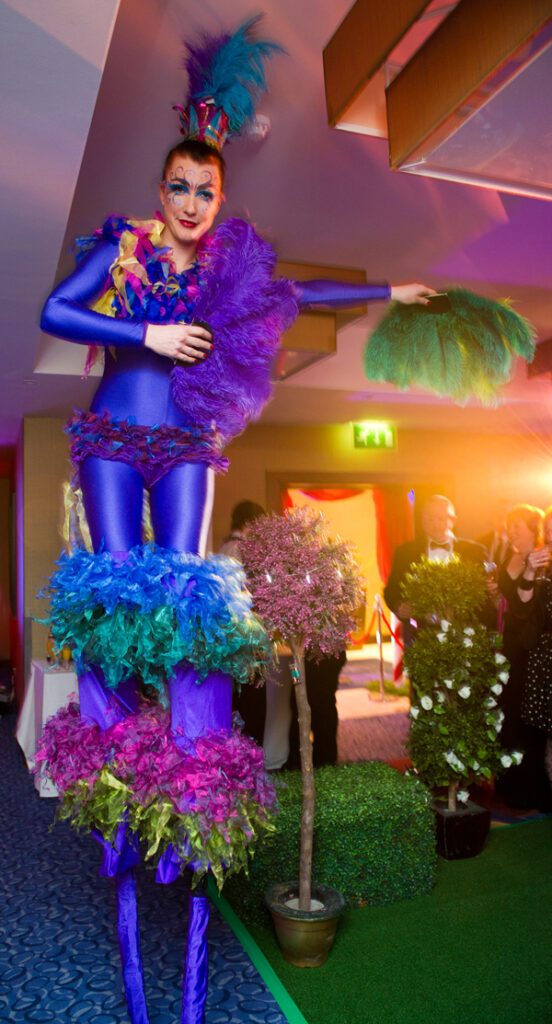 Stilt Walker Christmas party 