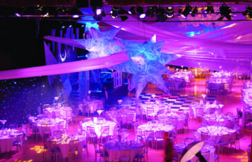 Large venue draping south east