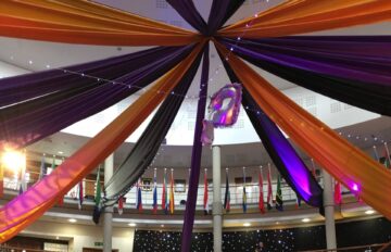 Large venue draping corporate events