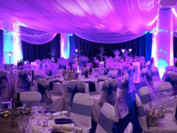 Wall drapes for an event