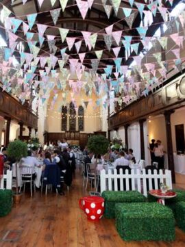 Bunting hire for woodland wedding