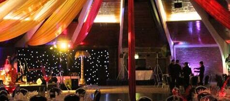 Vegas themed party draping