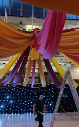 Starcloth hire and venue draping