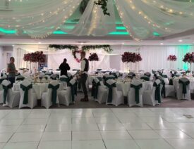 IMG_1890 Fairy Lights with wedding ceiling draping