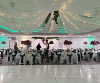 IMG_1890 Fairy Lights with wedding ceiling draping