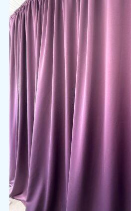 IMG_2402 Purple Satina wall drapes. Wall drapes hire