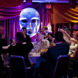 _sph9252 Venue Draping for a Venetia ball. Wall drapes and ceiling drapes
